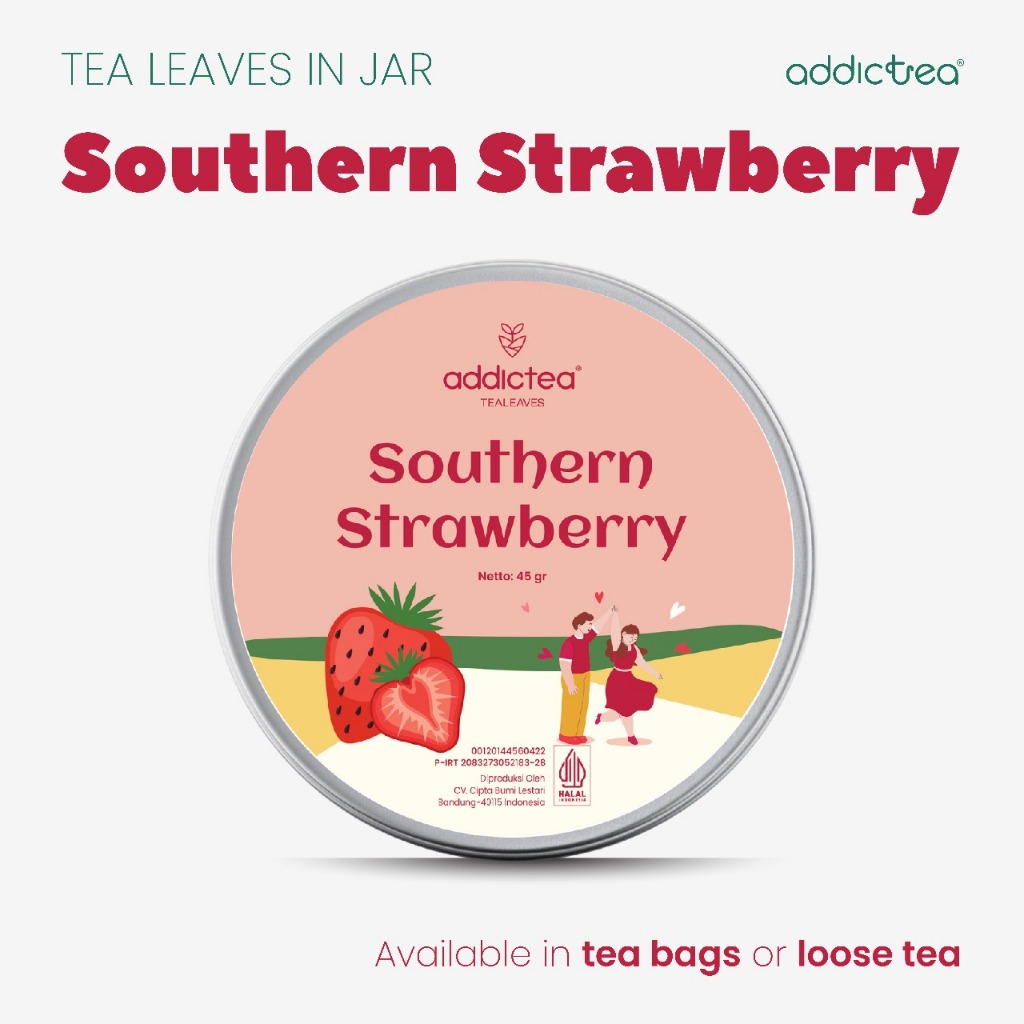 

Addictea Special Tea Leaves - Black tea Southern Strawberry Artisan Tea
