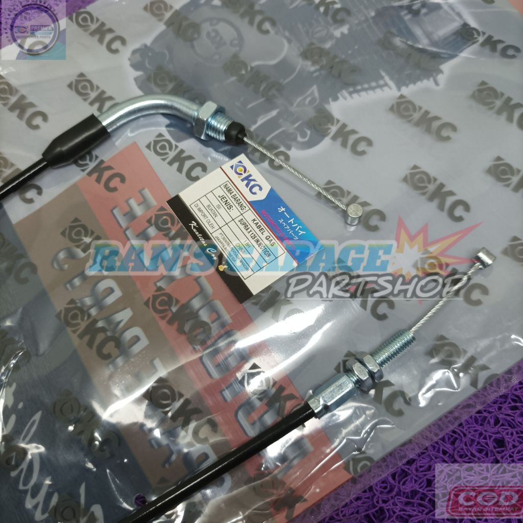 KC KABEL TALI GAS HONDA SUPRA X 125 FI INJEKSI SELING GAS SUPRA X 125 BATMAN NON ORIGINAL