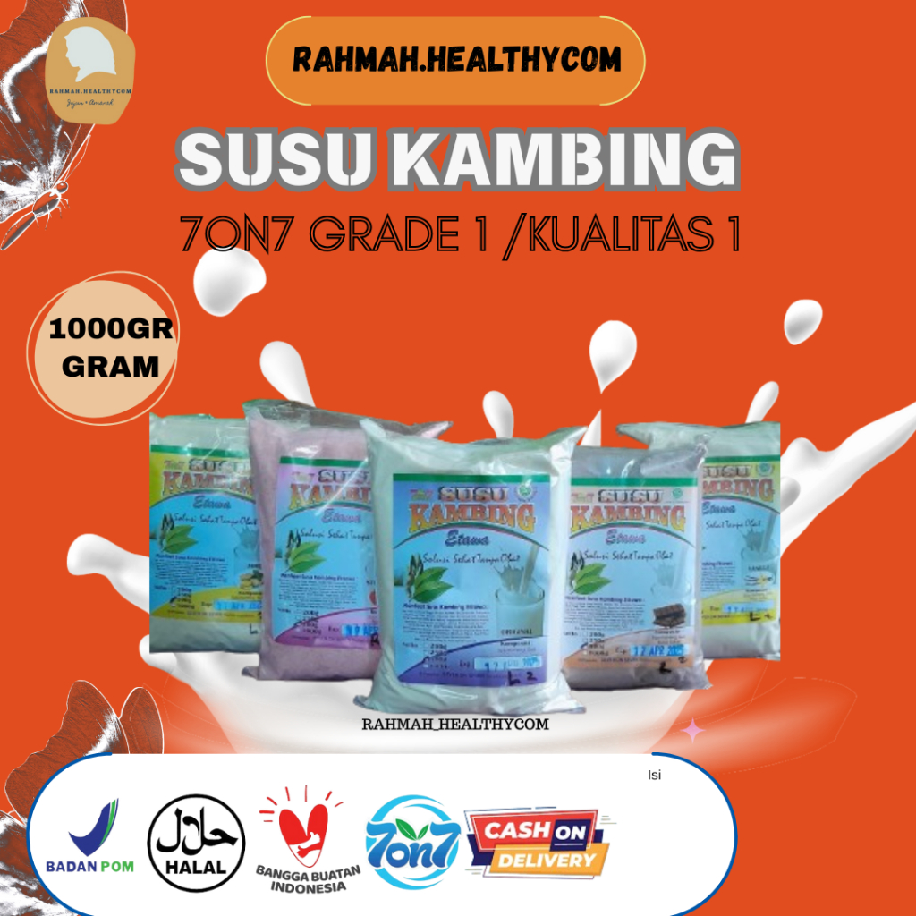 

Susu Kambing Etawa 7on7 Bubuk Kualitas 1 (1000 Gr.) seven on seven