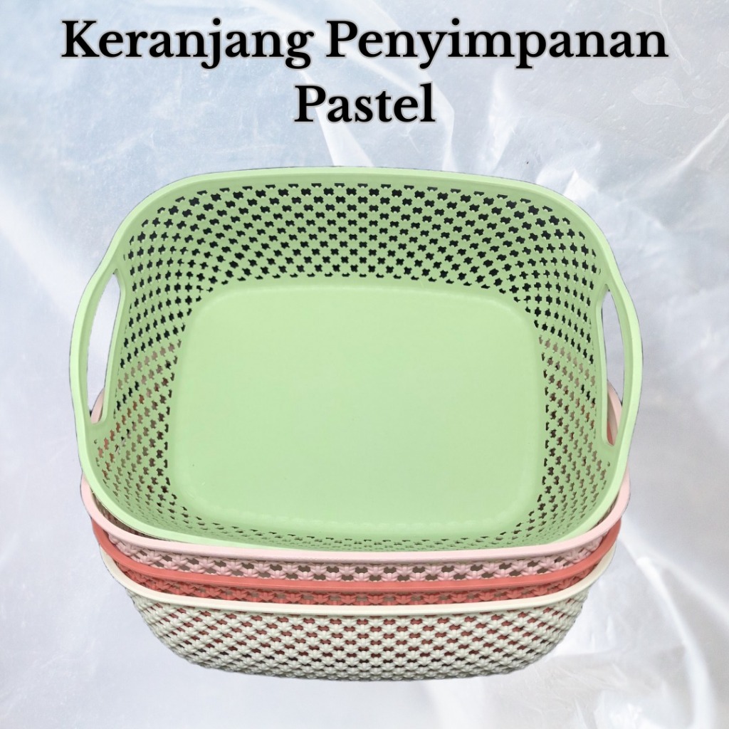Keranjang Penyimpanan Pastel MR.DIY - Warna Lucu Estetik Serbaguna