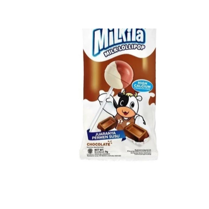

Milkita Permen Loli Lollipop Cokelat / Melon / Stroberi SATUAN