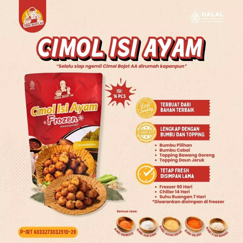 

[READY] Cimol Bojot AA isi Ayam FROZEN - 3 Pilihan Rasa