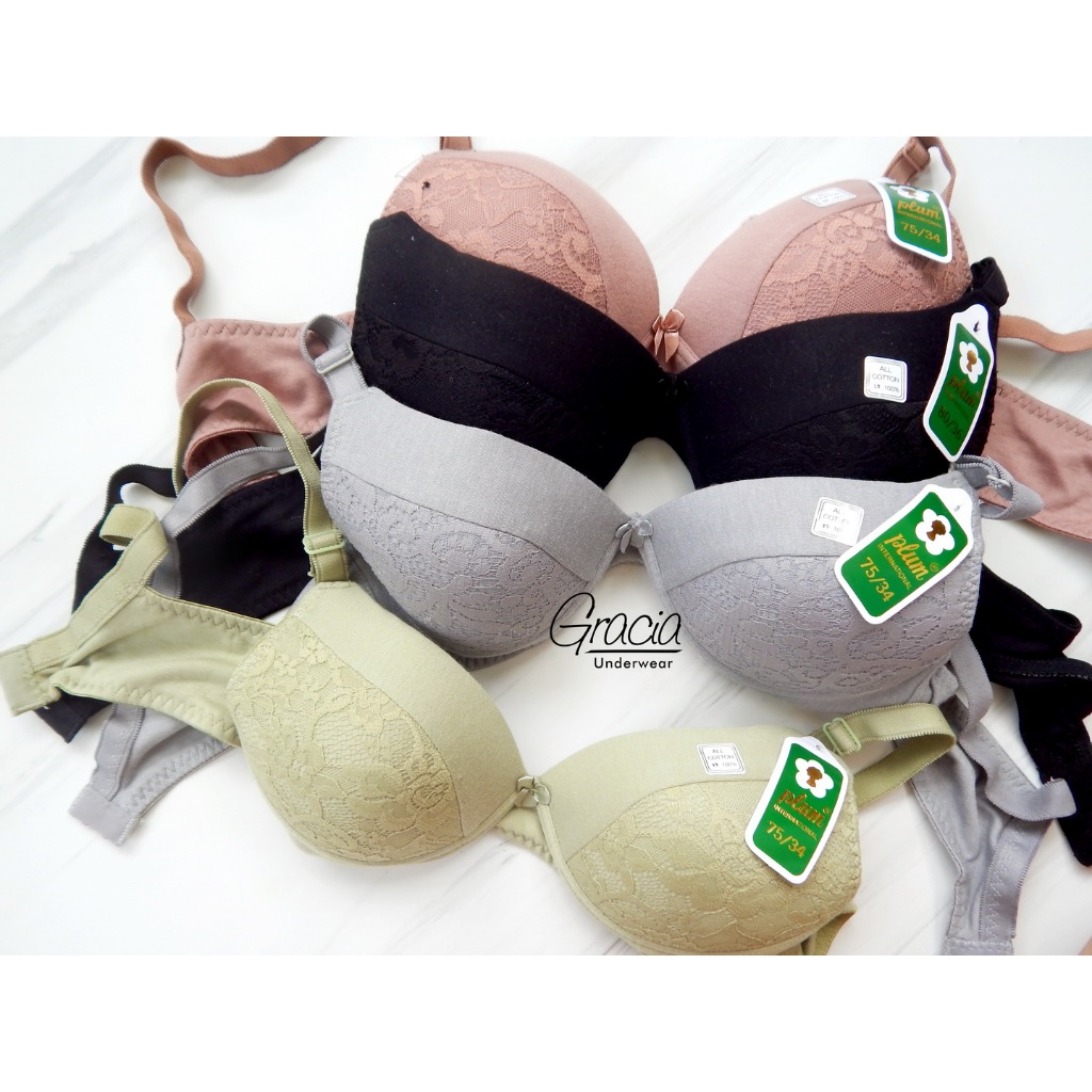 BARU  BH PLUM 057 Busa Tanpa Kawat