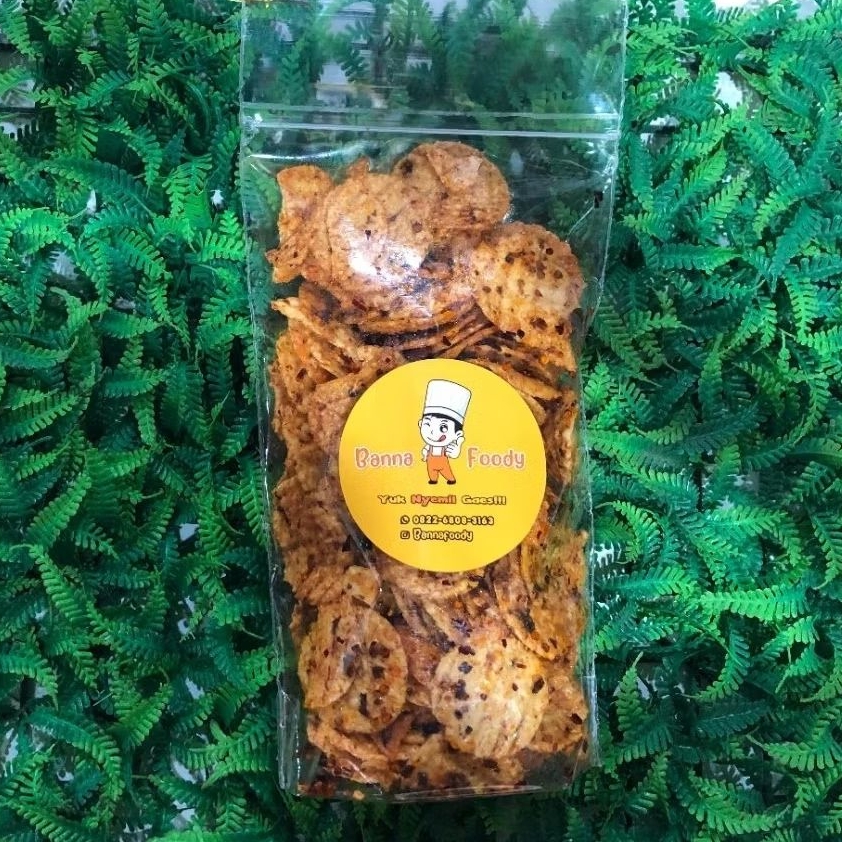 

KERUPUK SEBLAK KENTANG ISI 250 GRAM | Banna Foody | Snack Viral