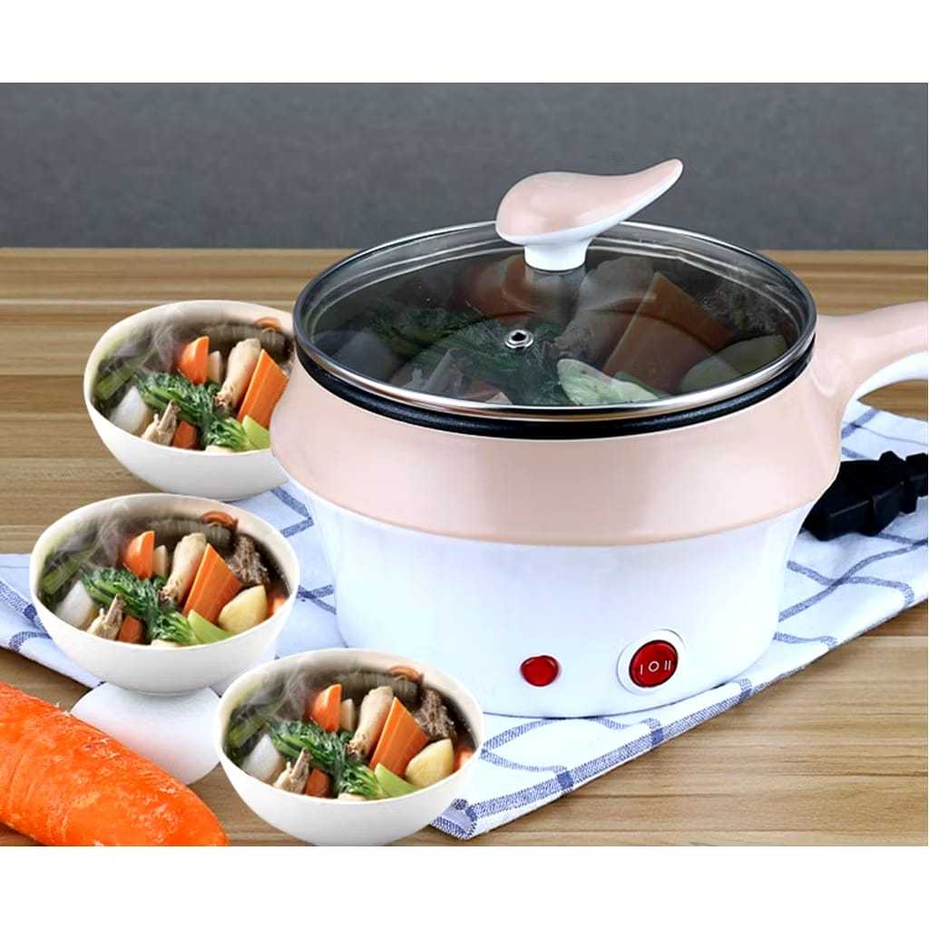 Panci Listrik Stainless Kompor Listrik Portable Panci Listrik Serbaguna