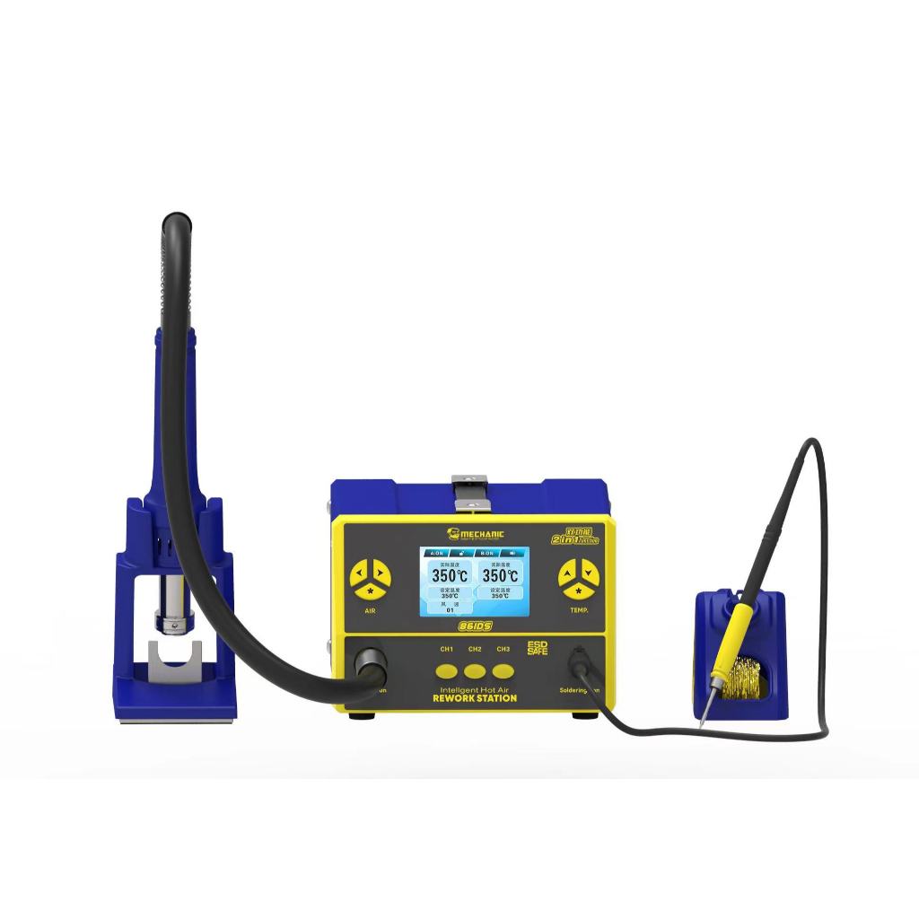 BLOWER MECHANIC 861DS 2 IN 1 DUAL FUNCTION REWORK STATION ORIGINAL - Solder Uap Original