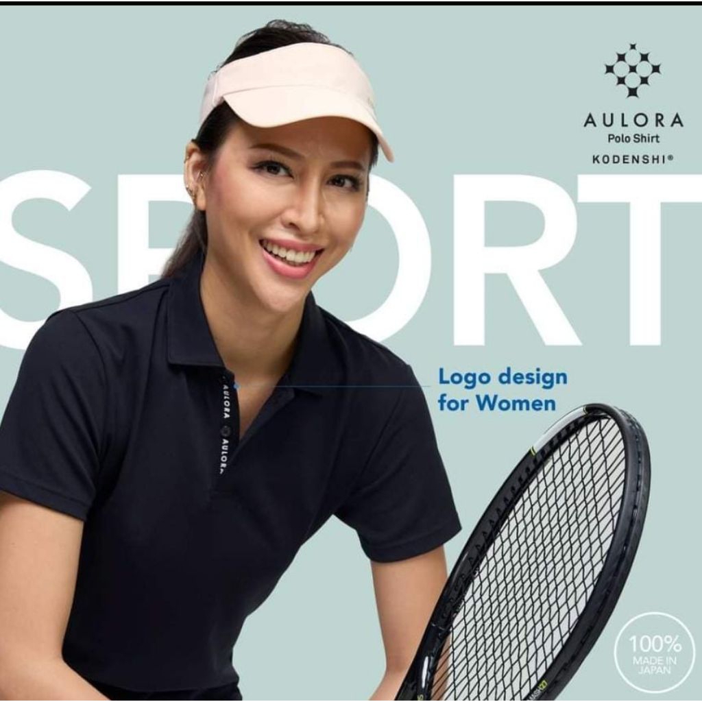Aulora polo shirt women fiber kodenshi