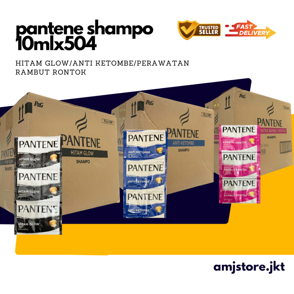 Pantene Shampo Sachet 10mlx504 Hemat - 1 Dus 42 renceng