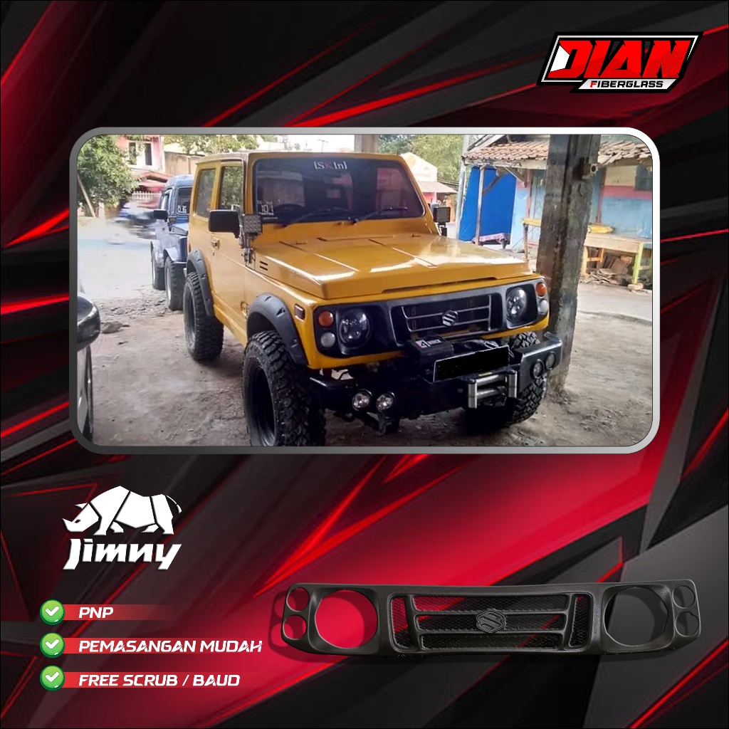 grill jimny ori model caribian termurah komplit sein caribian grill suzuki jimny   lampu sein jimny 
