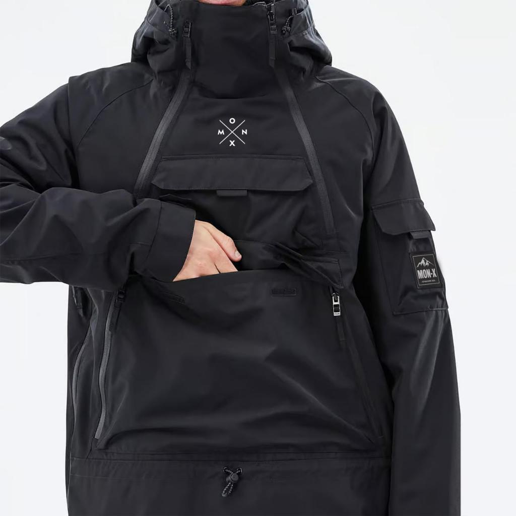 Jaket cagoule pria black casual doble zipper parasut waterproof anti angin jacket cowok elegan keren