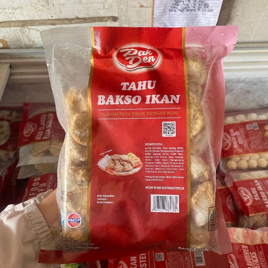 

Pak Den Tahu Bakso Ikan 500gr
