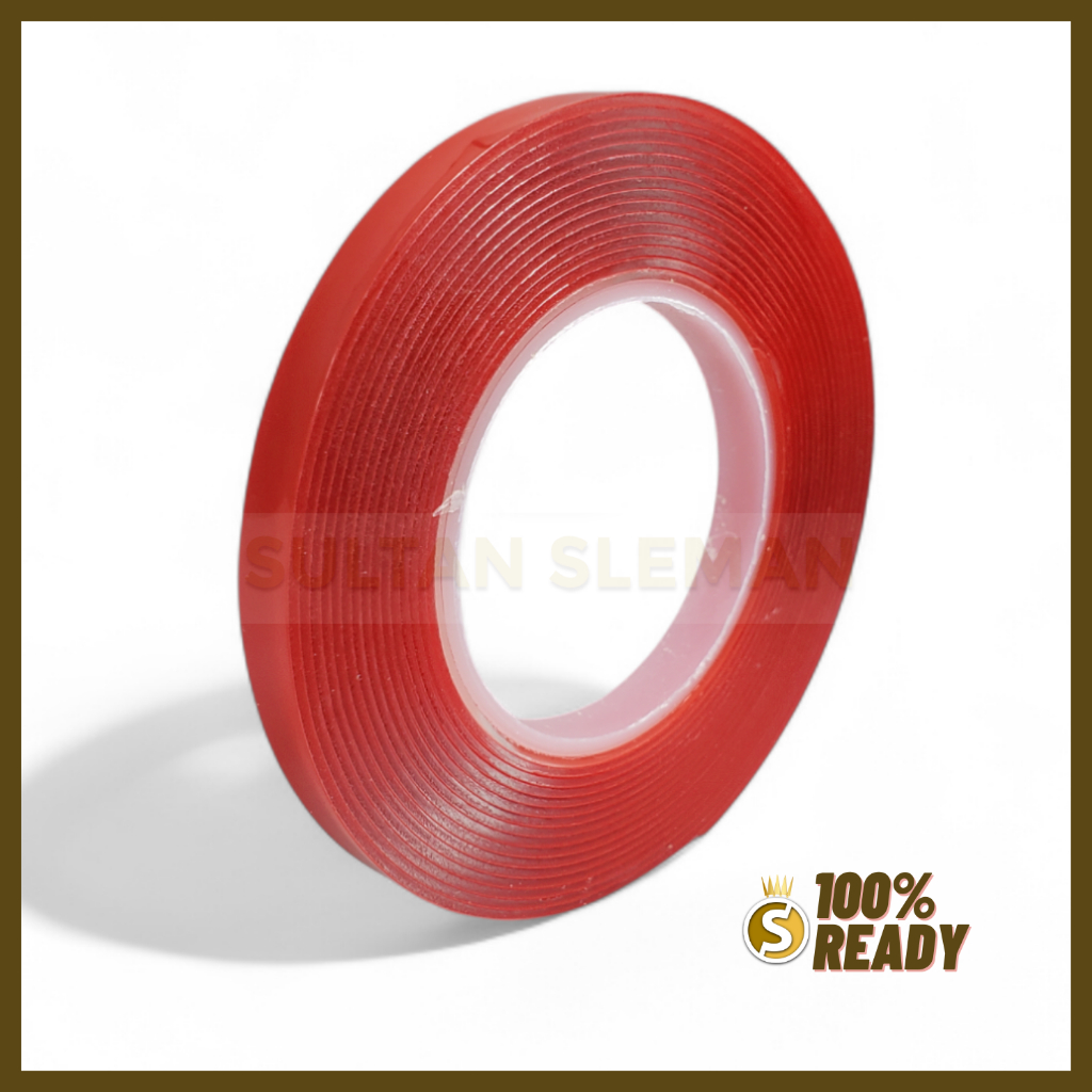

Selotip Double Tape 3M 6mm / Nano Tape Bening Transparan 6mm / Double Tape Isolasi Nano Dobel Tip