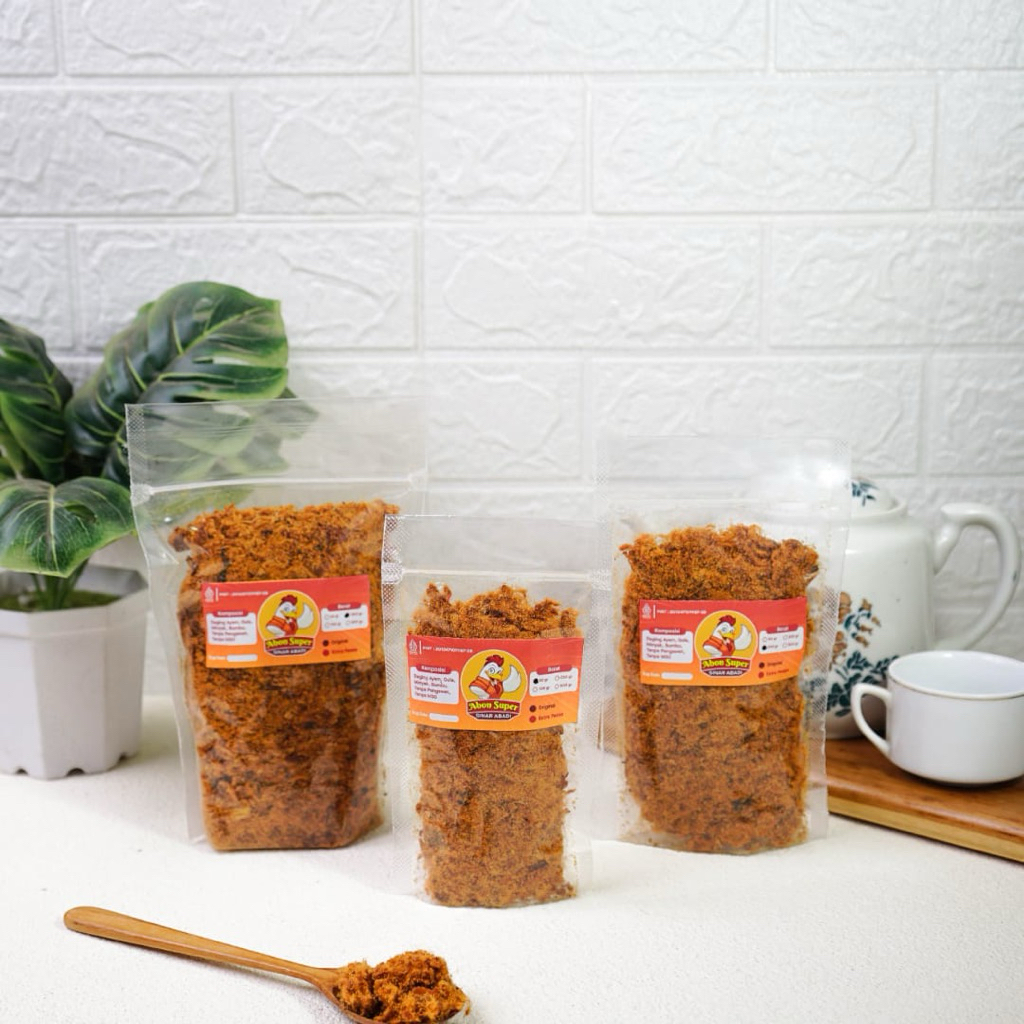 

[ABON ASLI JOGJA AYAM MIX SAPI 250,100,50GR] ORIGINAL & EKSTRA PEDAS ENAK MANIS GURIH