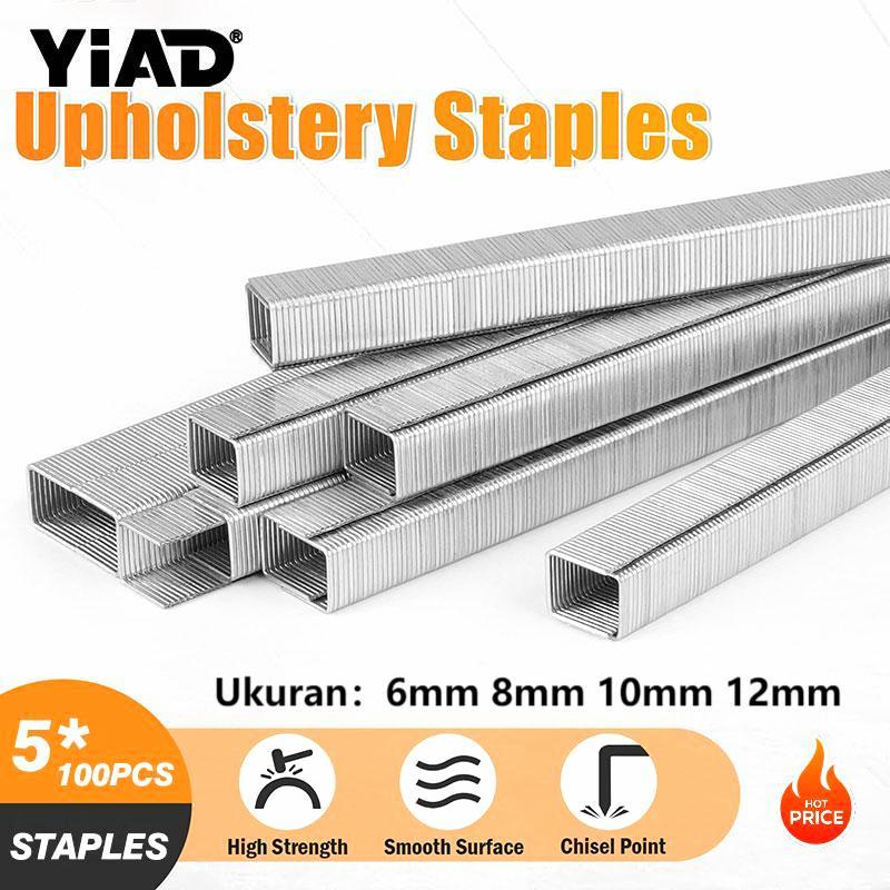 

Upholster Staples 5*100pcs , Paku Staple Multifungsi yang Tahan Lama,Untuk digunakan dengan stapler