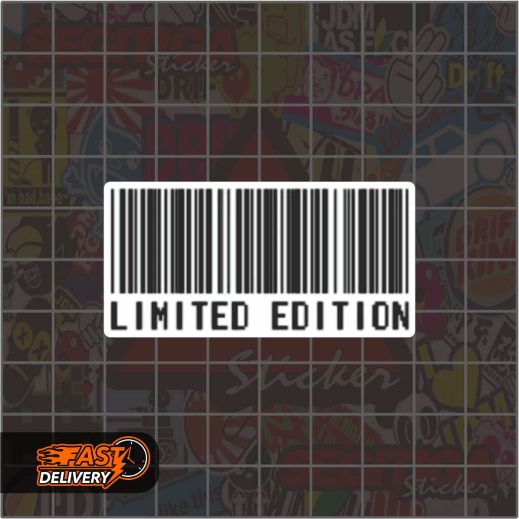

Sticker Barcode Limited Edition Ukuran 6 x 3 Cm