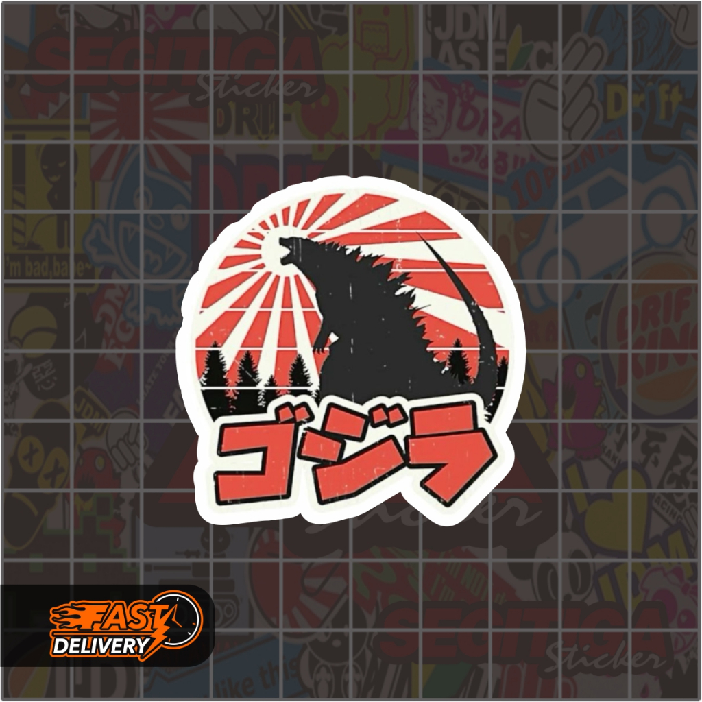 

Sticker Godzilla Ukuran 5 x 5 Cm