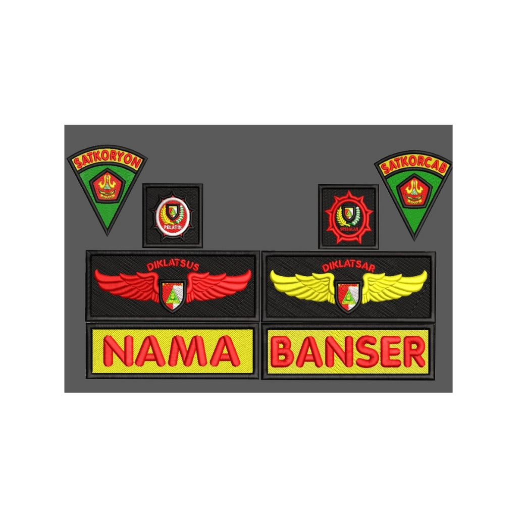 atribut banser bordel timbul