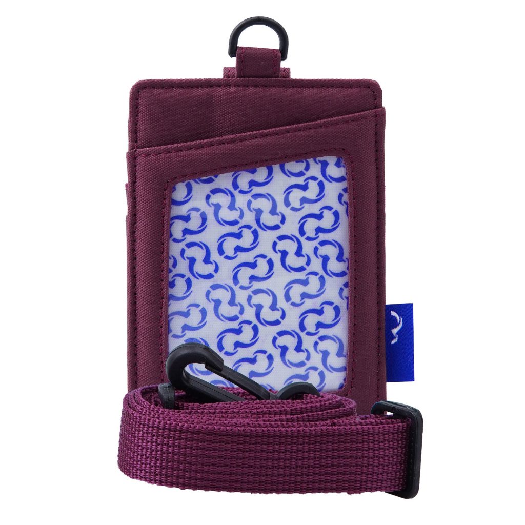 

Wallts Exon Maroon - Lanyard Name Tag Id Card Pria Wanita