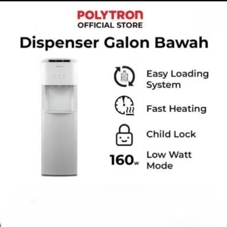 Polytron Dispenser PWC-600 Galon Bawah - warna putih - Dispenser Air Minum