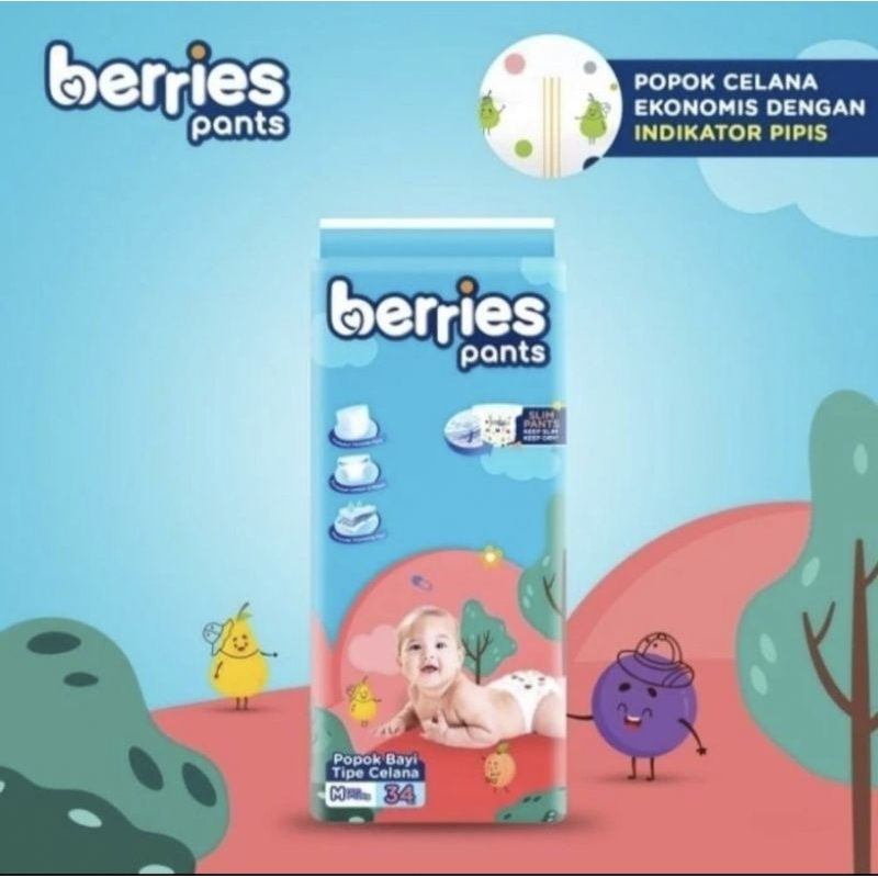BERRIES / POPOK CELANA BAYI BERRIES M34