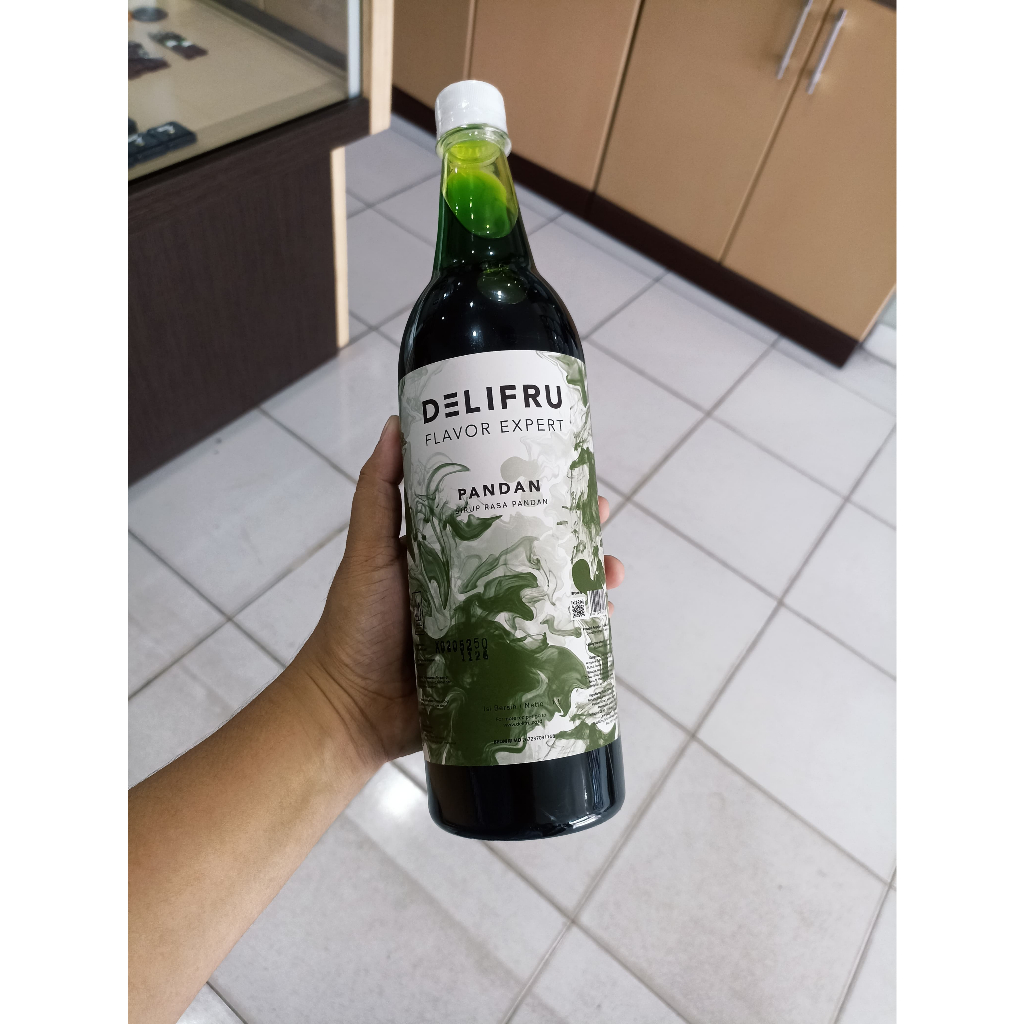 

DELIFRU SYRUP PANDAN DRINK KEMASAN 1 LITER PANDAN PREMIUM/BPOM/HALAL Ra
