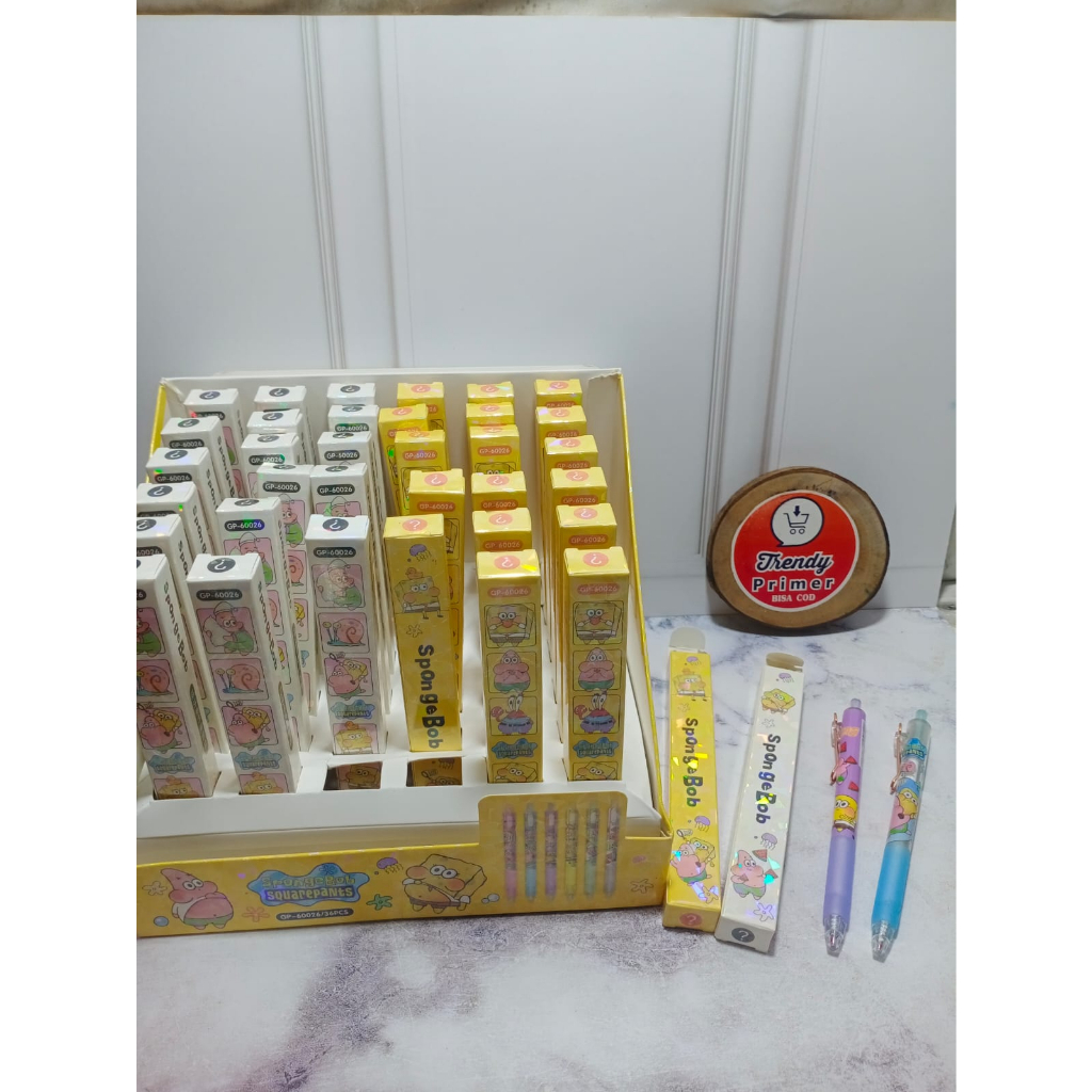 

Pulpen jel cetek karakter spongebob sanrio 1 pcs