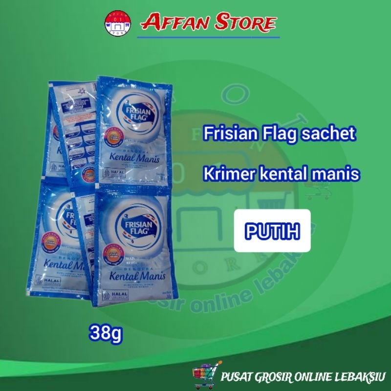 

Frisian Flag putih 1 renceng isi 6 sachet
