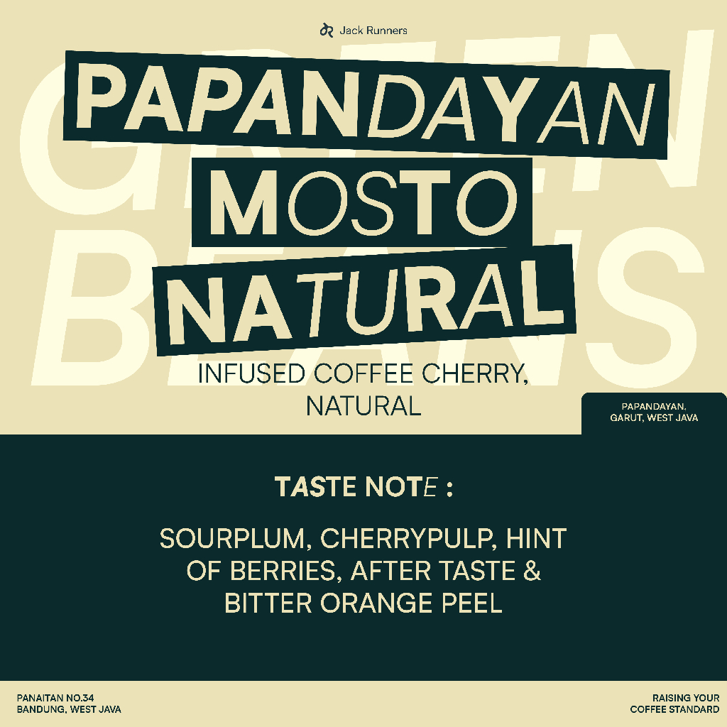 

JACK RUNNERS ROASTERY - PAPANDAYAN MOSTO NATURAL - GREEN COFFEE BEANS