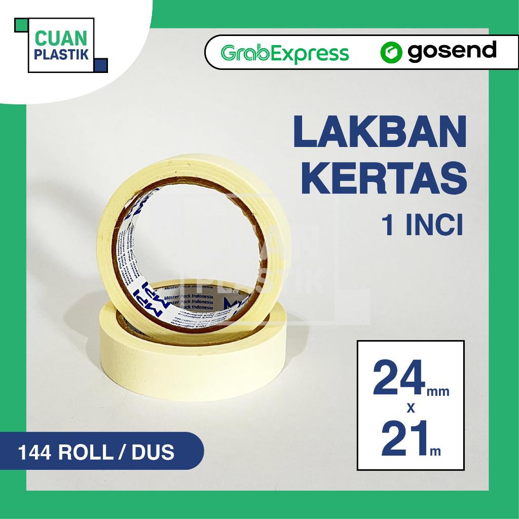

Lakban Kertas Masking Tape 24mm x 21m (1 inci) MPI