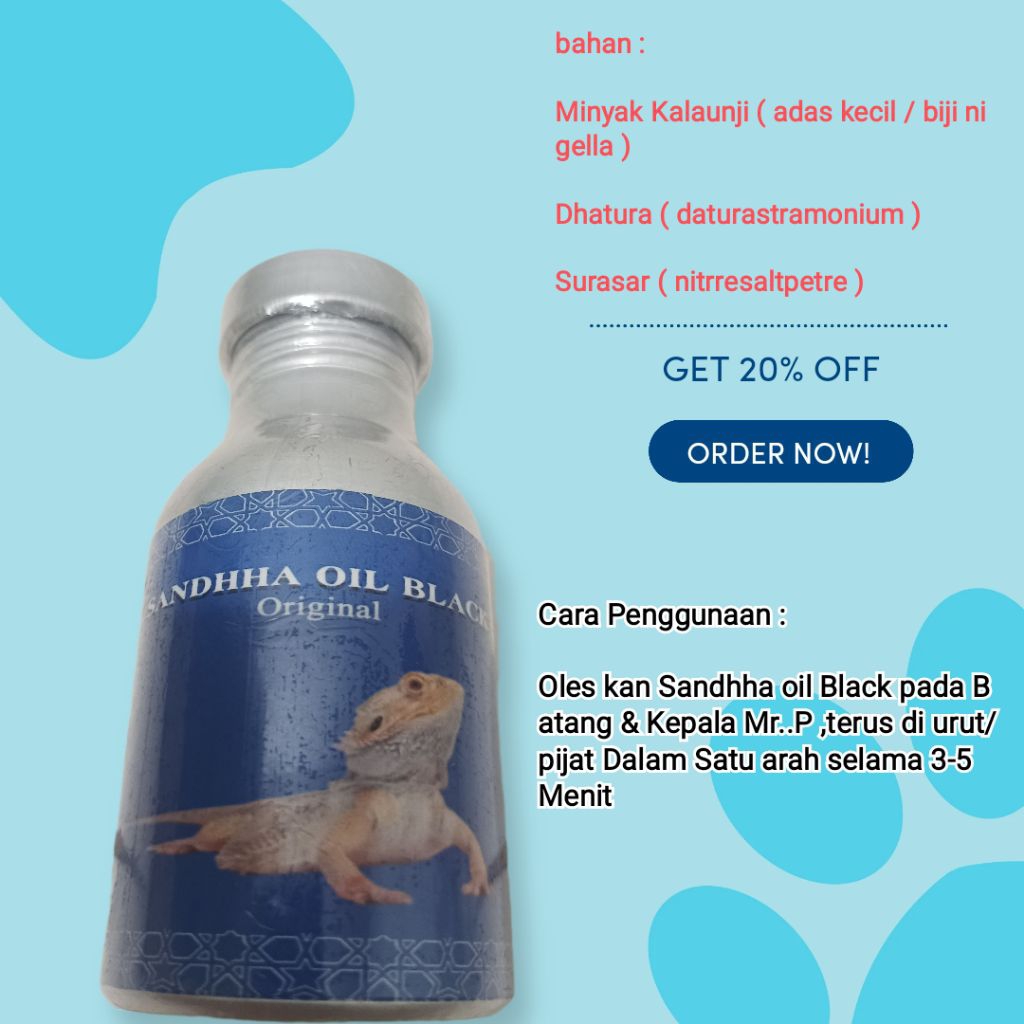 Temukan Temukan Diskon voucher i Minyak Urut Mr.P Pria Dewasa Sandhha oil black Herbal Penis Jo Pemb