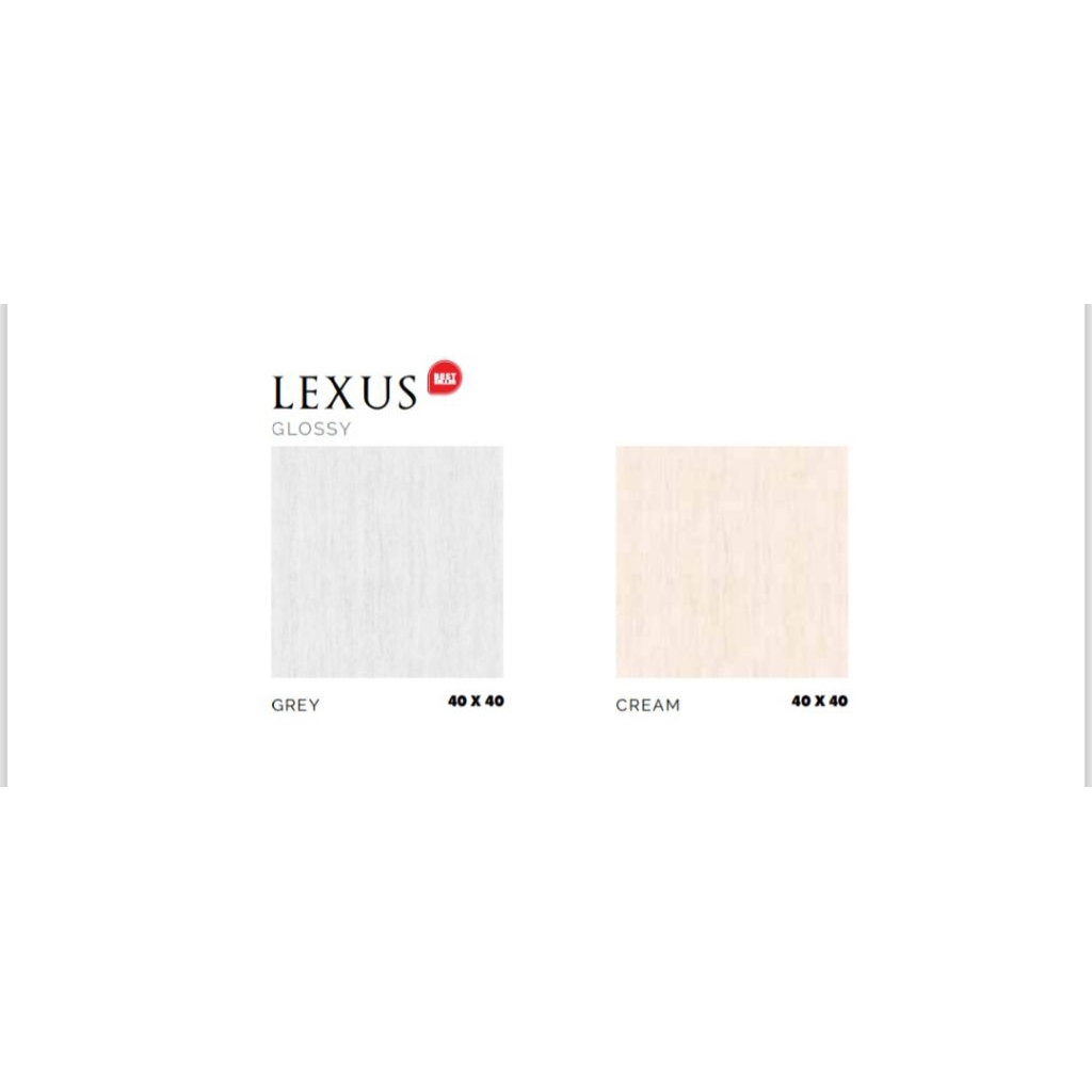 KERAMIK MERK PLATINUM TIPE LEXUS GREY CREAM UKURAN 40X40 PERMUKAAN TEKSTURE GLOSAY UNTUK LANTAI ATAU