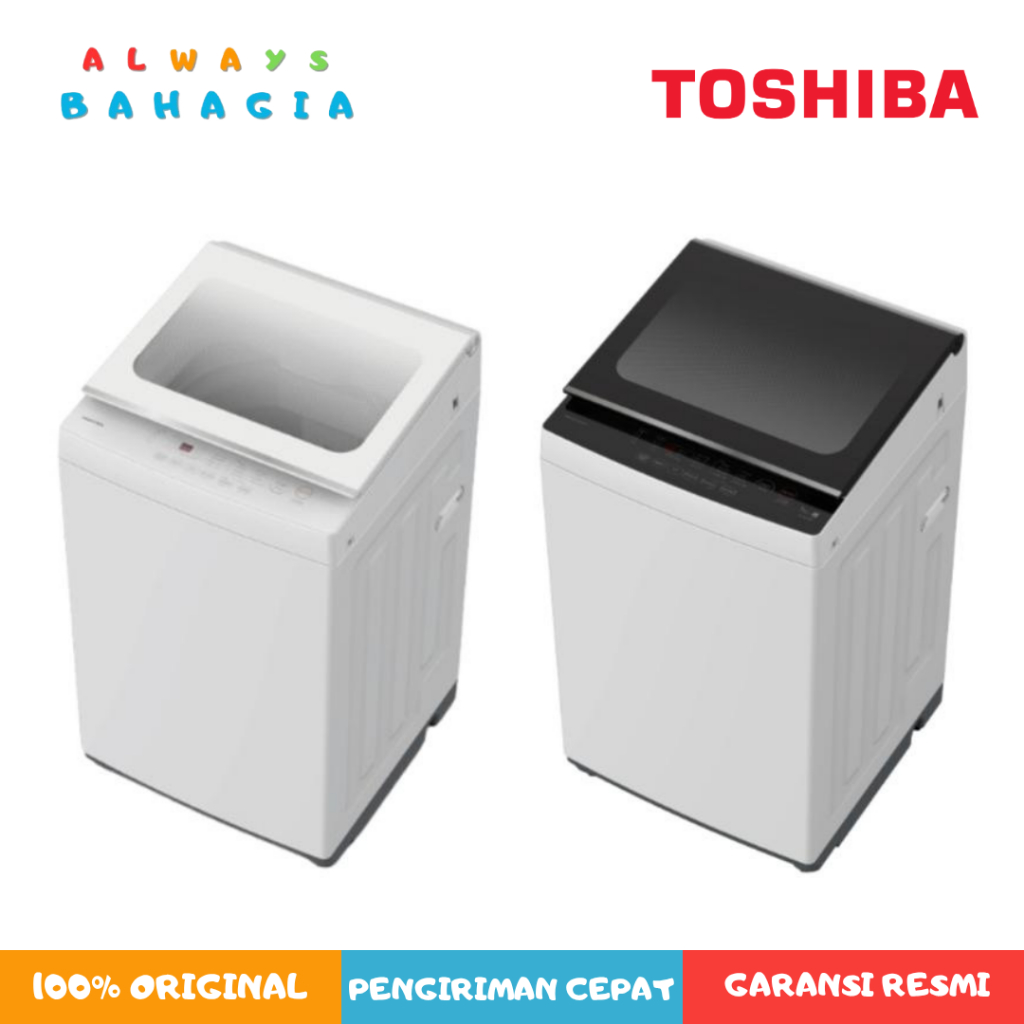TOSHIBA AW-M901BN(WK) | AW-M901BN(WW) Mesin Cuci Top Loading 8 Kg