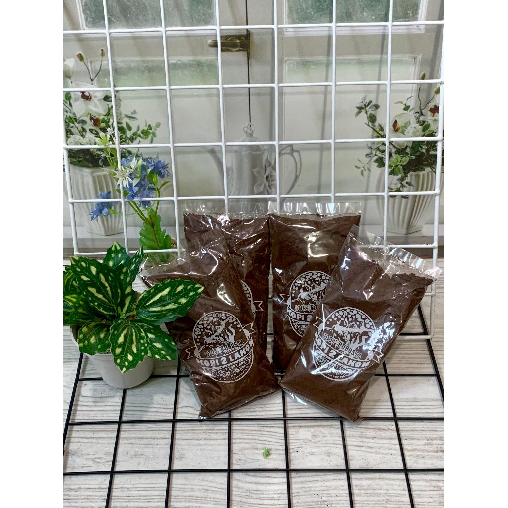 

ISI RUMAHKU Kopi Robusta Merk Kopi 2 Lakon/Kopi Hitam Robusta Tanpa Campuran