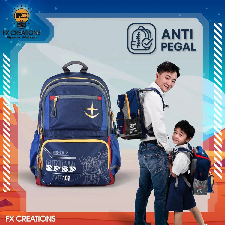 Ransel Sekolah Anak Anti Pegal RX-78-2 GUNDAM School Backpack FX Creations SNA242016AGS-98