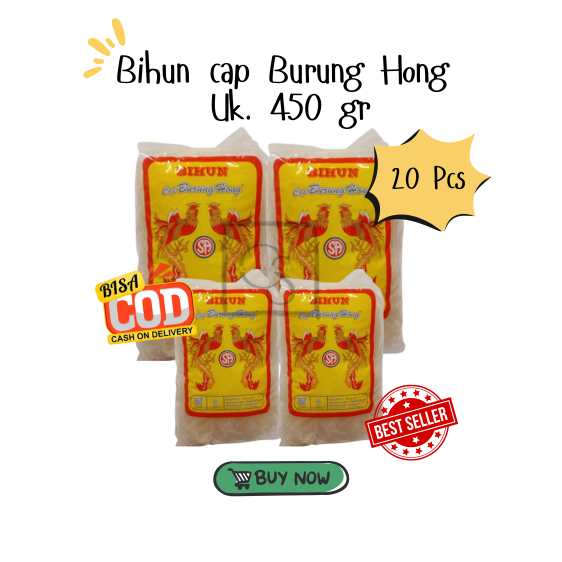 

BIHUN CAP DUA BURUNG KEMASAN UKURAN 450 GR (ISI 20 PCS)