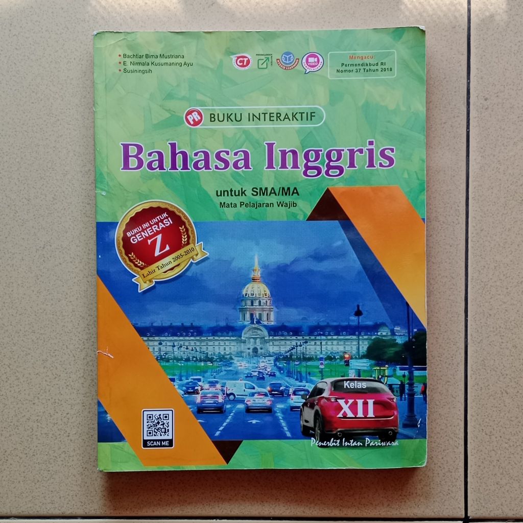 Buku PR Interaktif Bahasa Inggris Mata Pelajaran Wajib Untuk SMA/MA Kelas XII/12/3