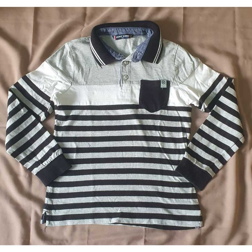 Kaos Lengan Panjang Garis-Garis