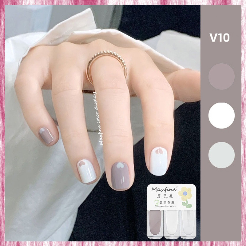 Kutek nail art 4ml*3pcs halal cat kuku polish nail 3IN1 KUTEK HALAL KUTEKS 2 TONE KUTEK KOREA Cat Ku
