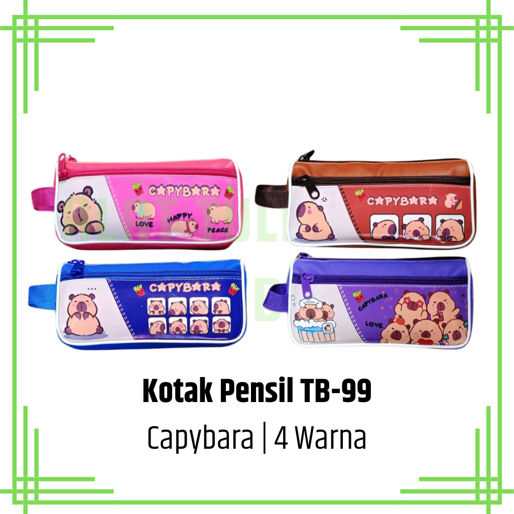 

Kotak Pensil 2 Sleting Capybara TB-99 / Tempat Pensil / Pencil Case 2 Sleting Capybara Viral TB-99