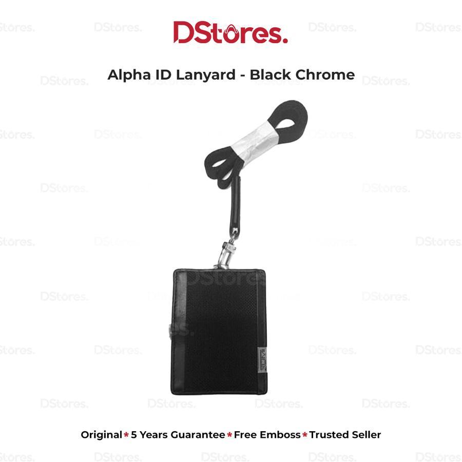 

Alpha ID Lanyard - Black Chrome