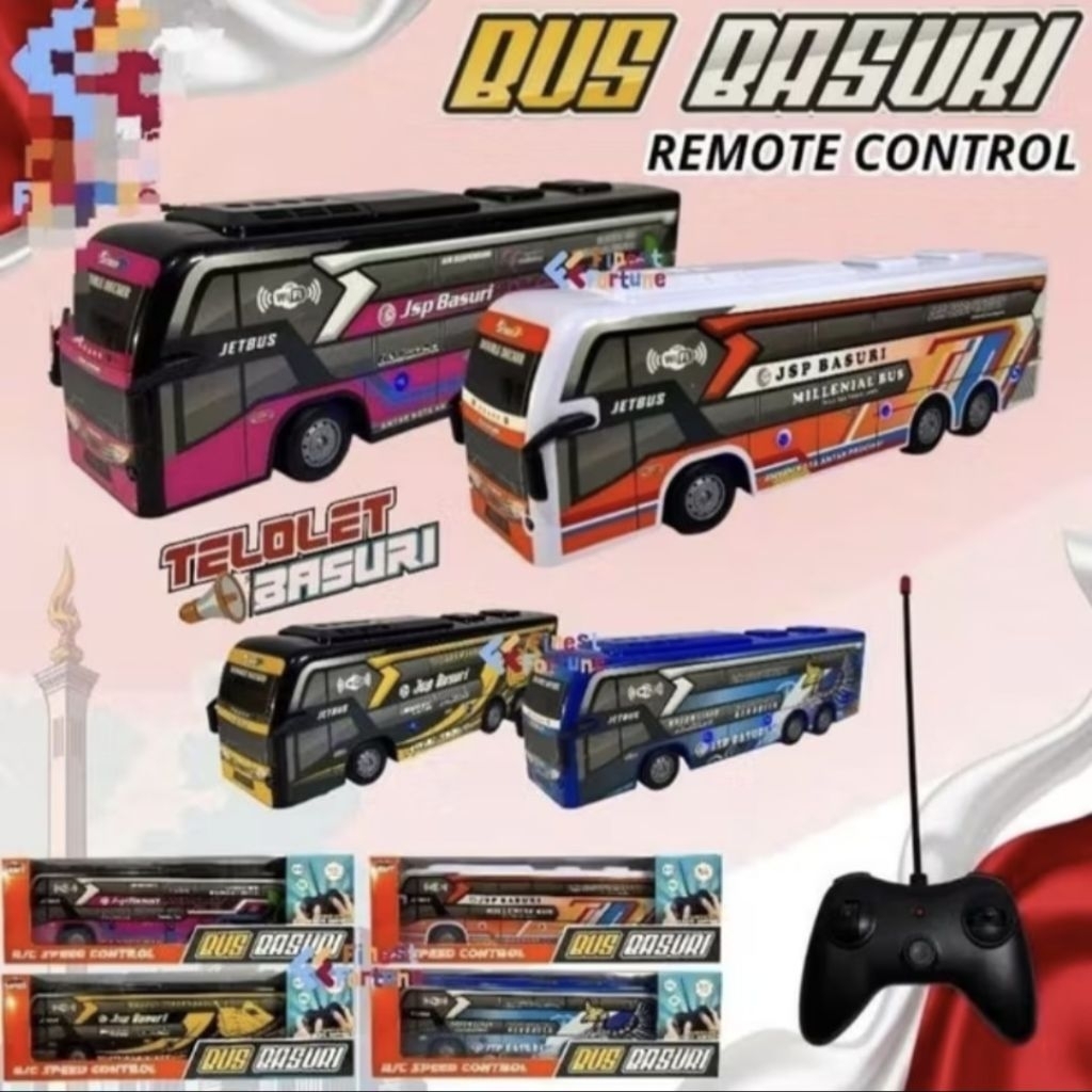 Bus basuri remot anak