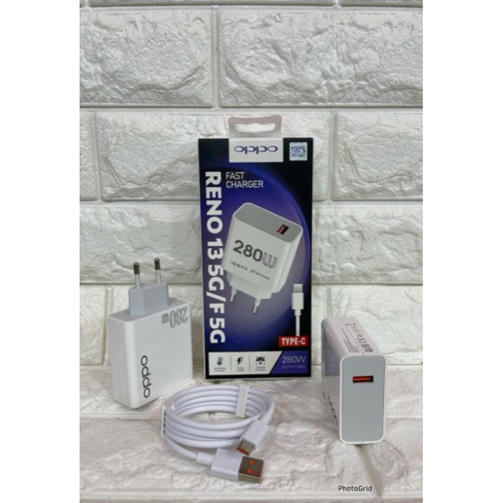 Charger ori 100 Reno 13 5G / F 5G Fast Charging 280W Super Vooc Casan Original