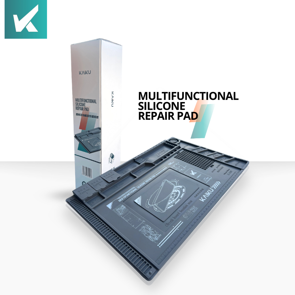 Baru Kaiku Repair Pad Alas Meja Kerja Service Silicone Matras Solder Tahan Panas Alat Service