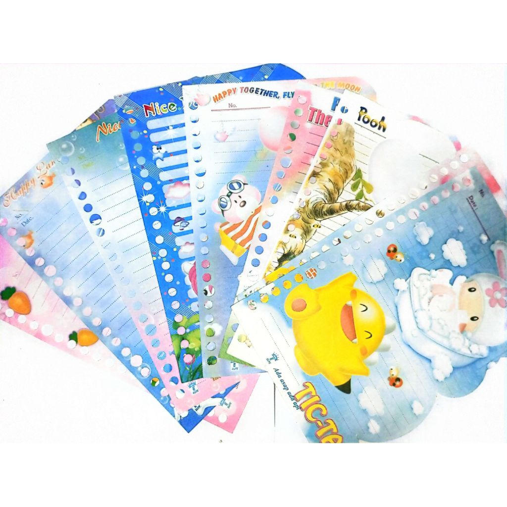 

[HARGA PERLEMBAR] MIN BELI 5 LEMBAR BACA DESKRIPSI - KERTAS BINDER MOTIF JADUL / SERIES LAMA / KERTAS BINDER LANGKA / RARE ITEM / LOOSE LEAF A5 20 HOLE /KERTAS BINDER A5 20 RING