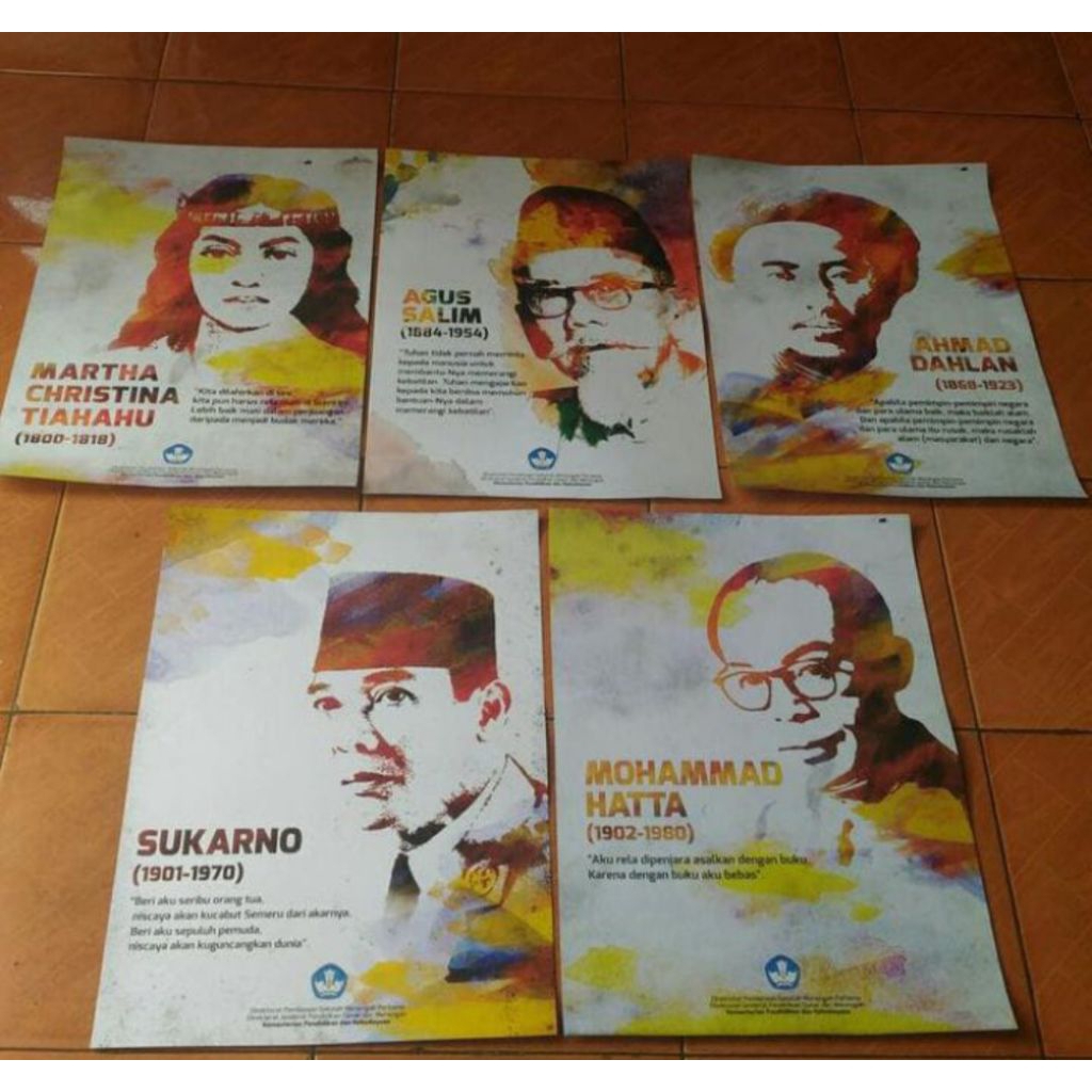 Gambar Poster Pahlawan Nasional - Sepaket