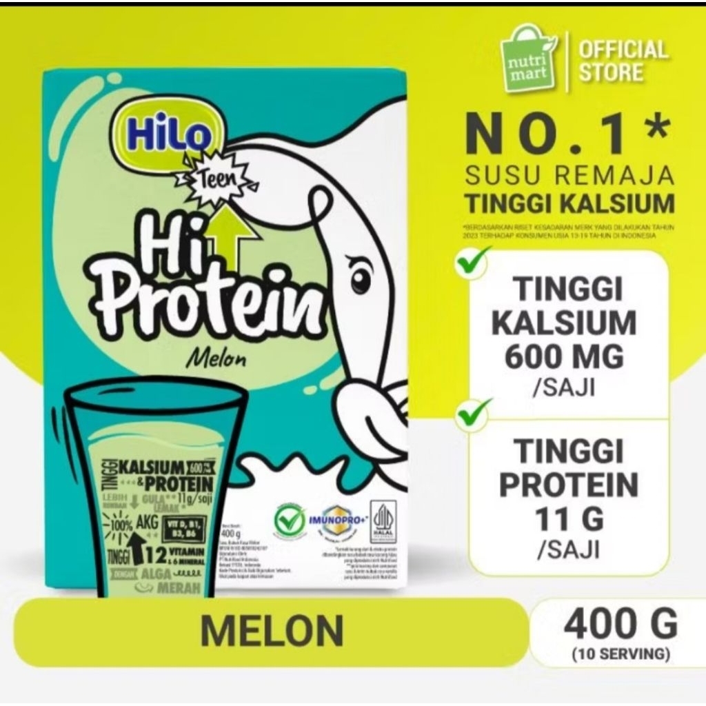 

Hilo Teen Hi Protein Melon 400gr