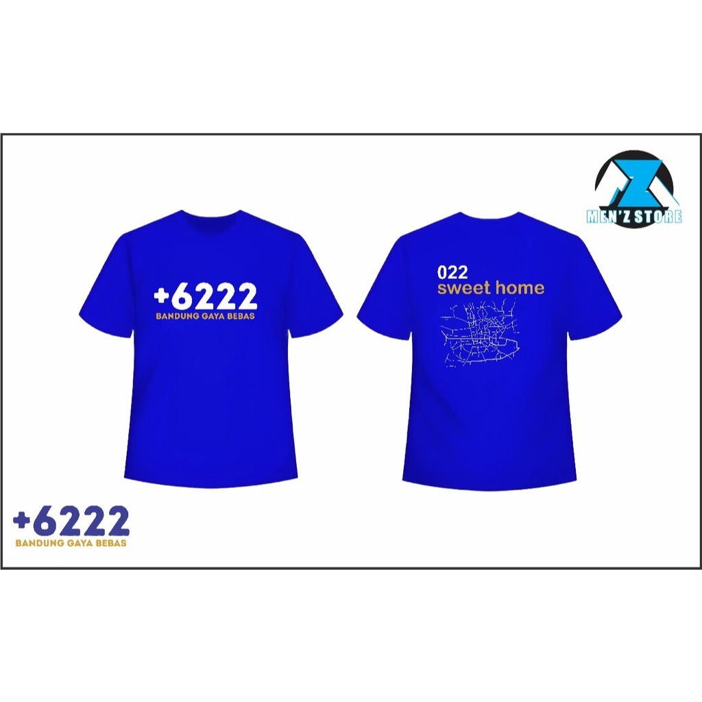 KAOS / T- SHIRT BANDUNG 022 BIRU