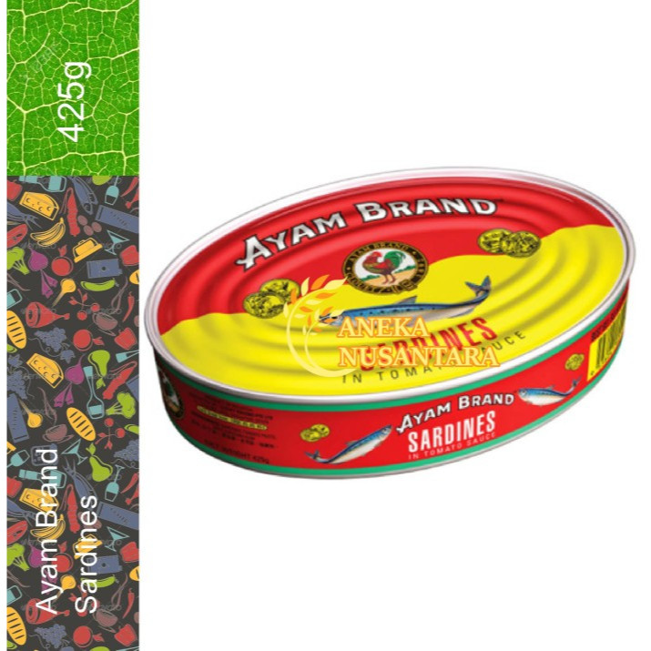 

Ikan Sarden Kaleng Saus Tomat Oval Ayam Brand 425gr Sardines In Tomato Sauce Promo