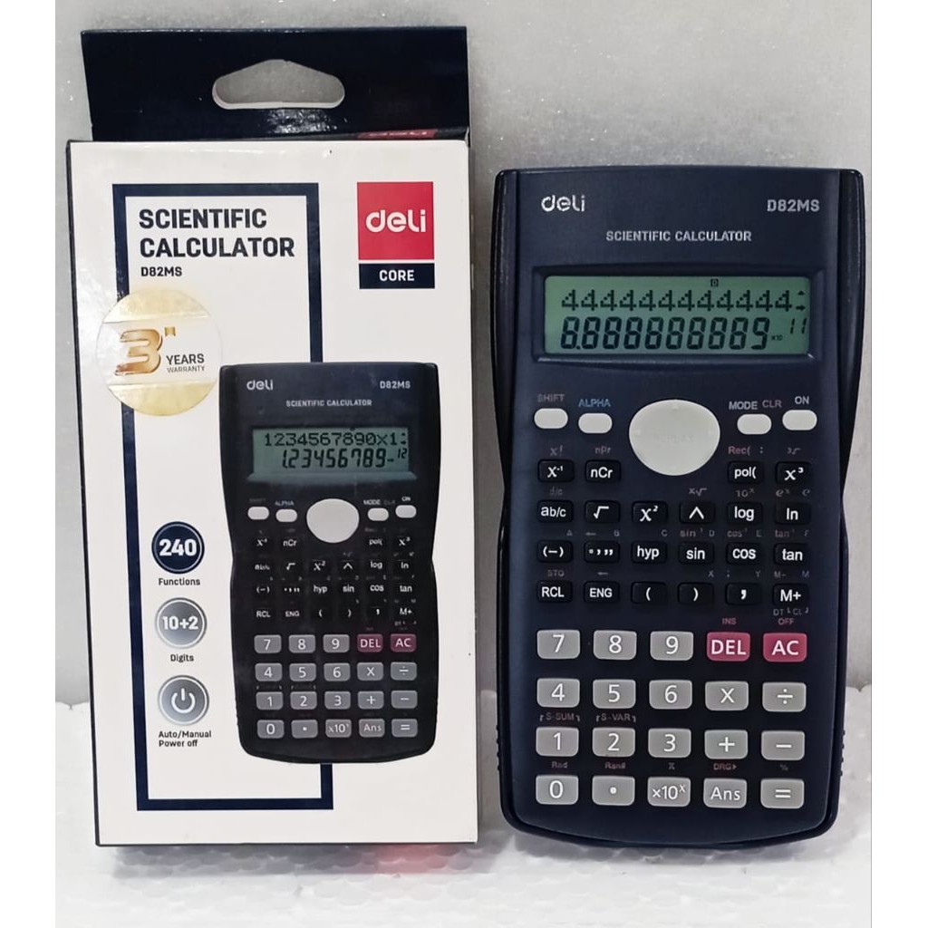 

Kalkulator Ilmiah-Calculator Scentific DELI -ORIGINAL BY DELI-REAL PICTURE