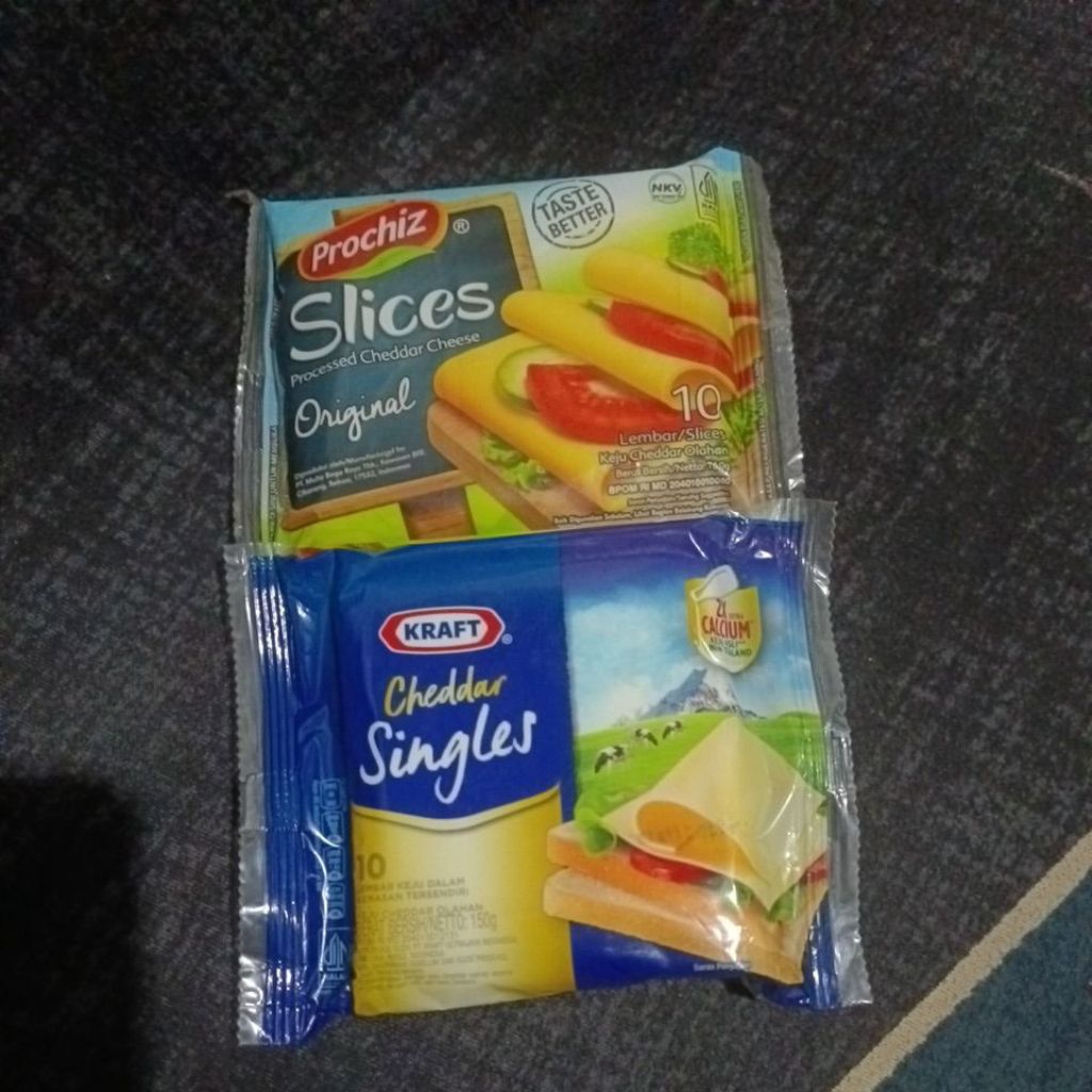 

Keju Kraft Slice isi 10 Keju Prochize slive isi 10